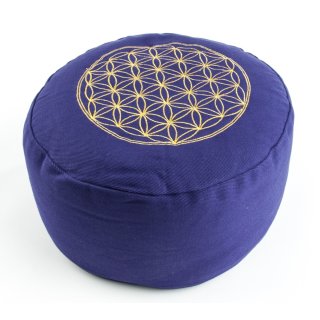 Flower of Life Meditation cushion purple