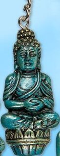 Schl&uuml;sselanh&auml;nger &quot;Thai Buddha 3&quot; aus Metall