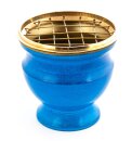 Räuchergefäß blau emailliert