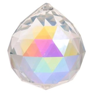 Feng Shui Kristall-Kugel 5 cm Perlmutt dunkel