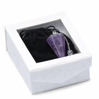 Orgonit Pendel Amethyst mit Samtbeutel