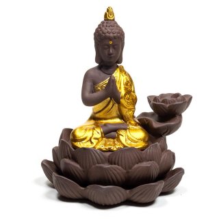 Rückfluss Weihrauchbrenner Buddha