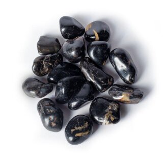 Schwarzer Onyx Trommelstein 3-5cm