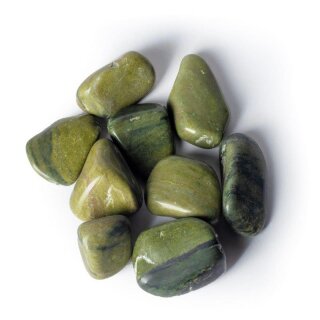 Grüner Jaspis Trommelstein 3-6cm