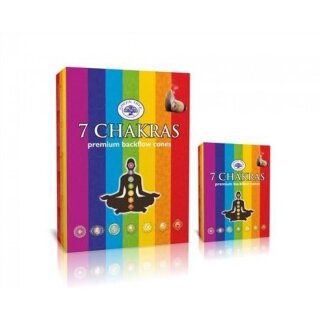 7 Chakras Rückfluss Räucherkegel