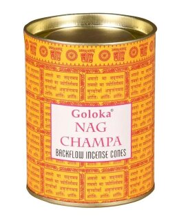 Goloka Nag Champa R&uuml;ckfluss R&auml;ucherkegel