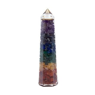 Orgonit 7 Chakra Obelisk