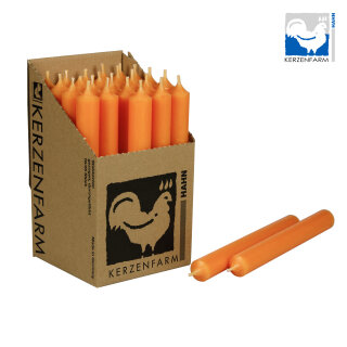 Stabkerze 180 x 22 mm mandarin