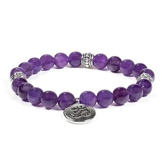 Mala/Armband Amethyst mit OM