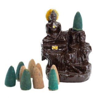 R&uuml;ckfluss R&auml;uchergef&auml;&szlig; Betender Buddha