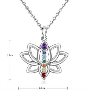 Halskette Lotus mit Chakra