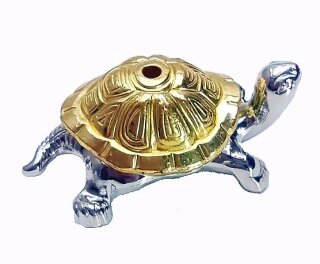 R&auml;ucherst&auml;bchenhalter Schildkr&ouml;te silber-gold