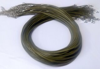 Wachsband olivgr&uuml;n 50 cm