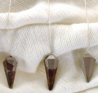 Shiva Lingam Pendel facettiert