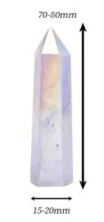 Obelisk Bergkristall Aura