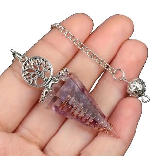 Orgonit Pendel Amethyst Baum des Lebens