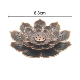 Lotus R&auml;ucherst&auml;bchen Halter kupferfarben gro&szlig;