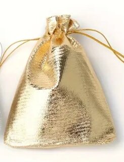 Beutel gold 7 x 9 cm