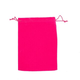 Samtbeutel pink 9 x 7 cm