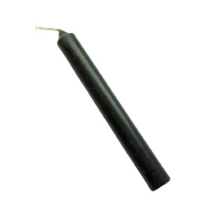 Stabkerze schwarz durchgef&auml;rbt 20 cm