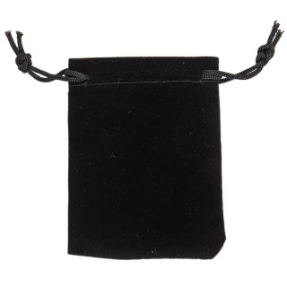 Samtbeutel schwarz 7 x 9 cm