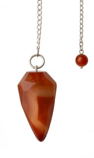 Carnelian Pendulum faceted