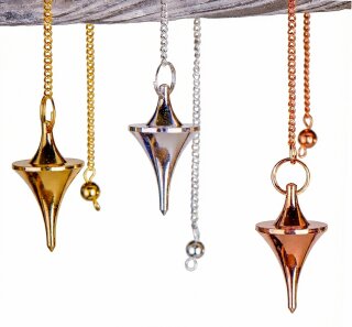 Trichter Messingpendel versilbert