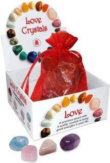 Love Crystals &ndash; 4 Steine f&uuml;r Liebe + Geborgenheit