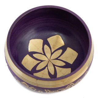 Tibetisches Klangschalen Set 10 cm lila