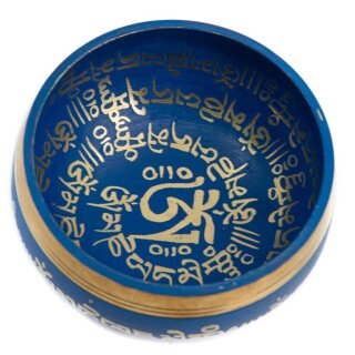 Tibetisches Klangschalen Set 10 cm blau