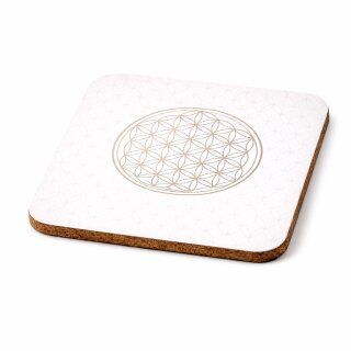 Untersetzer quadratisch Blume des Lebens