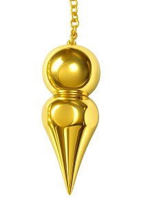 Kugelkegel Pendel vergoldet
