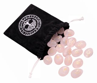 Runen Set Rosenquarz