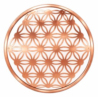 Aufkleber rosegold 45mm 3 Stk Blume des Lebens