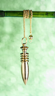 Karnak Pendel vergoldet mit 4 Platten