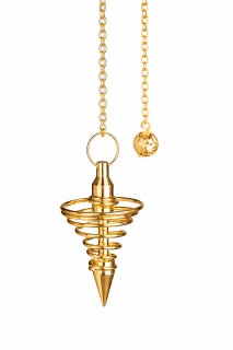 Spiralpendel vergoldet