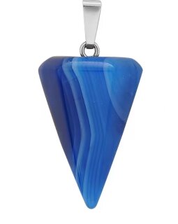 Blauer Achat Mini Pendel