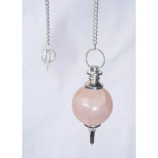 Rose Quartz Ball Pendulum