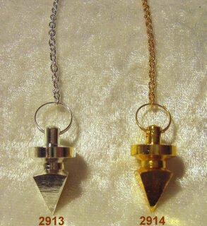 Pyramiden Pendel goldfarben