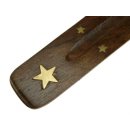 Räucherstäbchen Halter Holz mit Sternen
