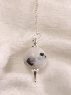 Rainbow Moonstone Ball Pendulum