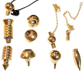 Pendel Set Messing vergoldet 10teilig
