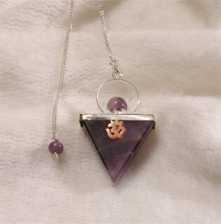 Amethyst Pendel Dreieck OM