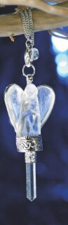 Clear Quartz Angel Pendulum