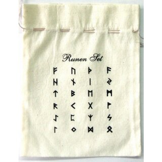 Baumwollbeutel Runen Set 14x18cm