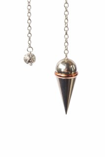 Messing F&uuml;llpendel silber mit Kupferring