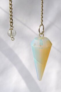 Glass Opalite Pendulum faceted