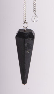 Black Tourmaline Pendulum faceted