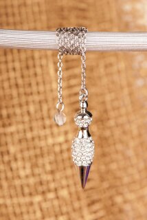 Elfenpendel mit Swarovski Kristallen 4cm