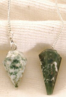 Tree Agate Pendulum faceted
